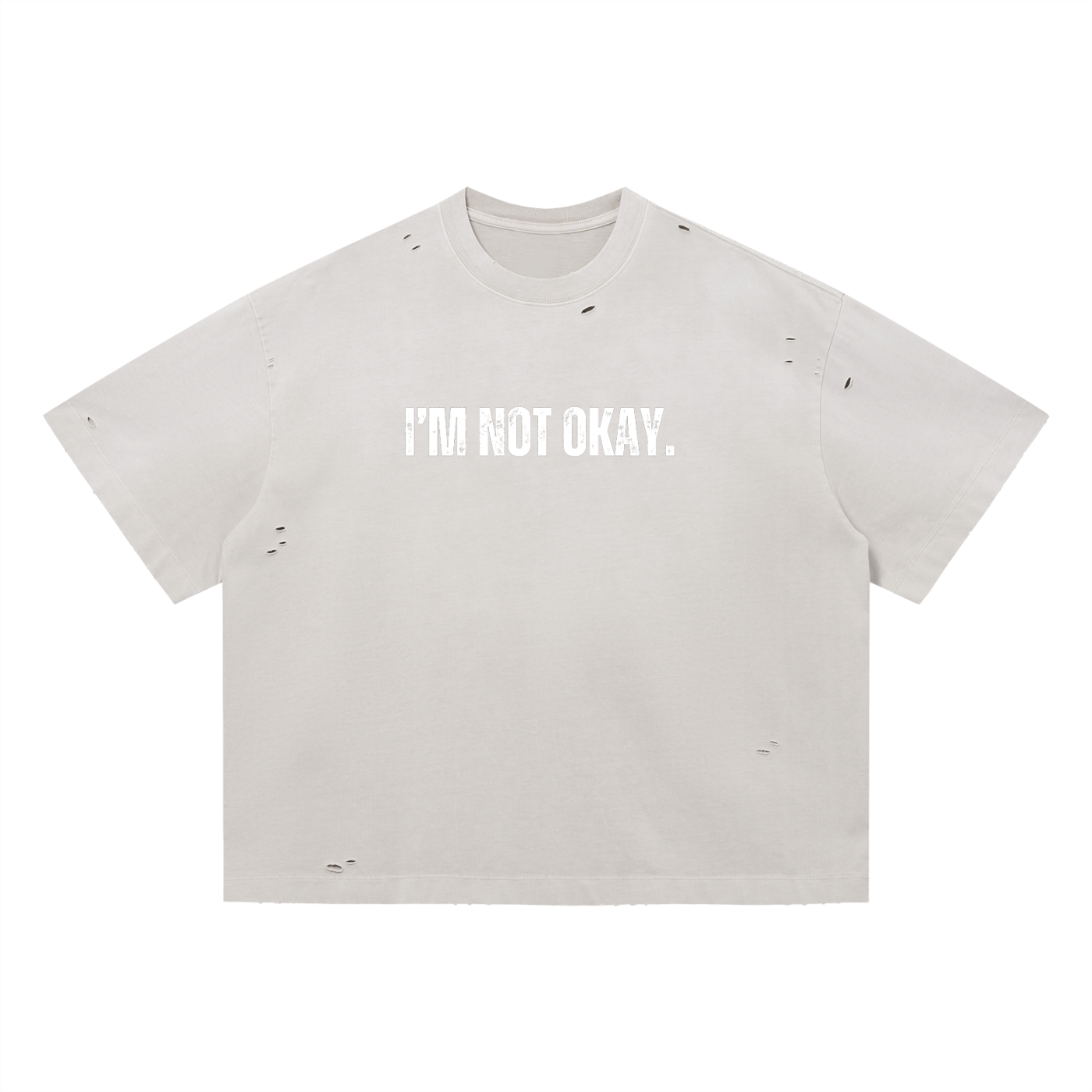 Vintage Washed Distressed Boxy Oversized T-Shirt